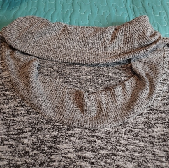 Cato est 1946 Free Spirit large Heather grey charcoal l/s knit top new - Picture 10 of 10